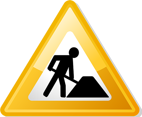 Under construction sign